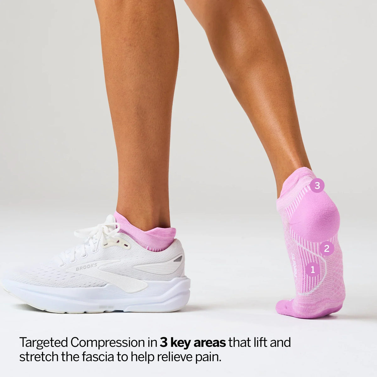 Plantar Fasciitis Relief Sock Light Cushion Tab 3 Pack